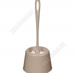 Ерш+подставка WC кругл, бежев (26)