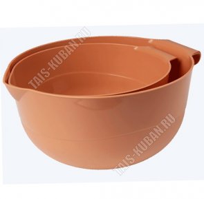 Миска круг Н-Р 2шт 2,0+3,2л, терракот (10)