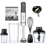 Блендерный н-р 1500Вт 12ск,измельчитель 0,6л,стакан 0,8л,черный/серебристый (8)