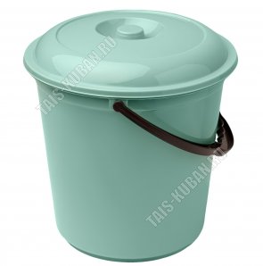 Ведро хоз-ное с кр 15л (d30,5 h29см) фисташковое (15)