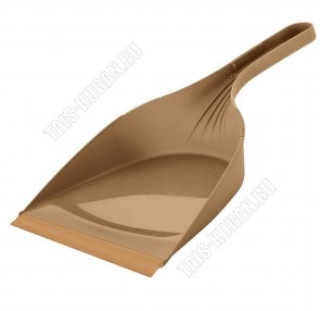 Совок мягк.кромка 24х18см,горизон.руч L13см ,латте, Платик Репабл (10) 