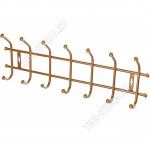 Вешалка 7 двойных крючков L67х21,5см, золото (20)