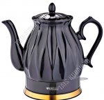 Чайник керамический 2,0л 2200Вт диск, поворот на 360`,фактурн.корпус,черный (12)