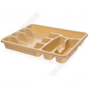 Лоток-вклад д/ст.приб.6отд. бежев (38х30 h5см) (24)