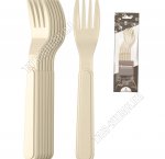 Набор .Вилка 6шт бежевый (20)