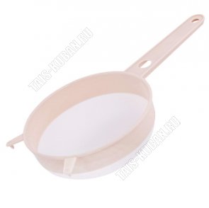 Сито кругл,с ручк.(d15 h6см) бежевый (20) 