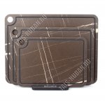 НАБОР мрамор браун 3шт на подставке 24х18/29х20/33х25см