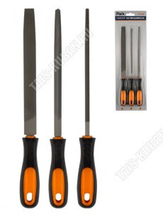 Н-р напильник 3шт 200мм (24) 