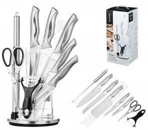 Набор ножей 8предметов на вращающейся складной подставке 