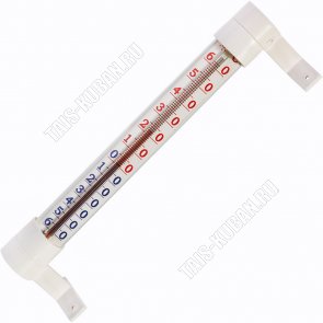 Термометр уличный окон, п/гвоздь (L23х3см) стекло,пласт.крепл,уп.блистер(100) 