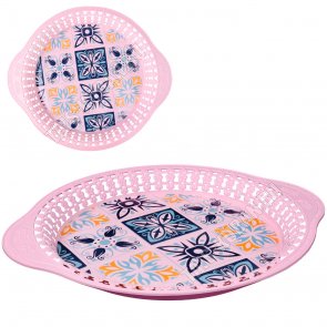 Поднос декор,с борт, круг.(d38 h3,5см) 