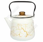 Мрамор золото Чайник 3,5л,белый (4)