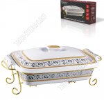 Мармит (керамика) 2,6л прямоугольный (38х25 h10см) 