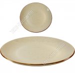 Бежевый крап Тарелка плоская d26см