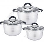 НАБОР кастрюль 3шт (ф.цил. 2,2/3,0/4,0л) (4)