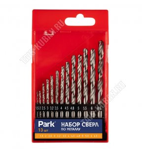 Набор сверл по металлу 13шт, 1,5-6,5 мм (через 0,5 мм) (6)