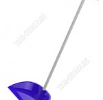 Совок .25х18см,вертикальн.ручка L71см , синий (40)