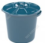 Бак для мусора 40л синий (5)