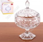 Конфетница с крышкой на ножке 0,96л d16 h25см 