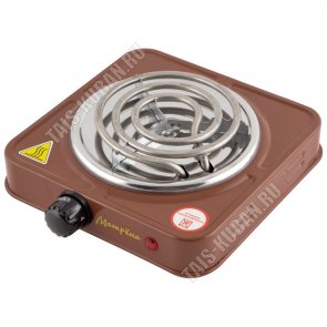 Плита эл.эмаль/1конф. ТЭН 1000Вт,коричневый (10) 