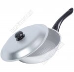 Сковорода d20см с крышкой,рифленое дно (10)