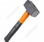 Кувалда 1000гр сталь, двухкомпонентная ручка 260мм, цвет оранжевый/черный