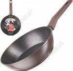 Carina Сковорода глубок d28 h7,5см,корич/черн.с золотистым (6)
