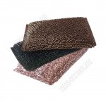 Мочалка д/посуды,3шт.д/эмали и тефлона, поролон, 3цв (25)