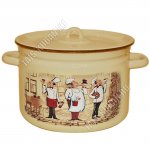 Сомелье кремовый Кастрюля 7,0л (цилиндр)(2)