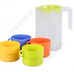 Набор 5пр. Кувшин 1,4л с крыш +кружка 4шт*0,3л) 