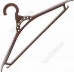 Вешалка (пластик) L42см, широкие плечи (25)