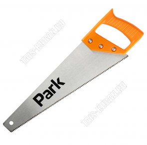 Ножовка по дереву 350мм,7зубьев на дюйм, инструментальная сталь, толщина лезвия 0,7мм, пластиковая ручка, оранжевый (12) 