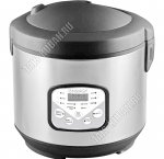 Мультиварка нерж. 900Вт 5л,10 программ,LED дисплей,сереб/черн (4)
