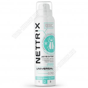 NETTRIX Аэрозоль 150мл Universal от комаров и клещей (24) 