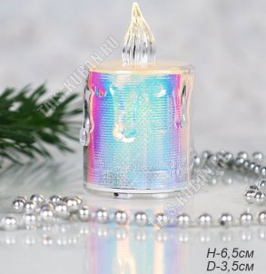 Свеча светодиод (пластик) 