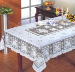 Скатерть ажурная, прям.(137х180см) белый 