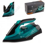 Утюг керамическая подошва 2600Вт беспроводной, 350мл, голубой/черный (8).