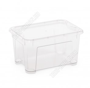 Контейнер прям. 5л с крыш (28х19,5 h16см) прозр (10) 
