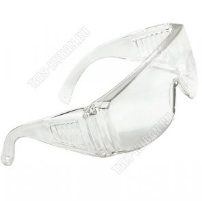 Щ.Очки защит.прозрачные, открыт.типа, ударопроч.поликарбонат (6)