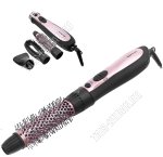 Фен-ЩЕТКА  800Вт,2ск,3нас,концентратор,термо-щетка,супер-щетка с объемн.воздушн.потоком,холод.возд,вращ.шнур,черн/розов
