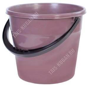 Ведро хоз-ное 5л (d22 h19,5см) коричневый (10)