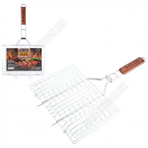 Решетка плоск 30х21см, дерев.ручка (12) 