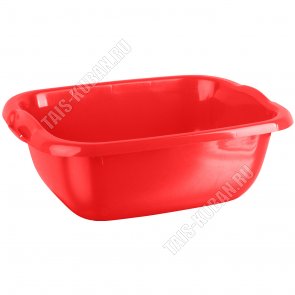 Таз овал 38л красн (d60 h26см) (15) 