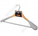 Вешалка (дерево+бархат) св.дерево L45см, широкие плечи (50)