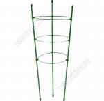 Поддержка для растений (металл) h90см 3кольца, зеленый