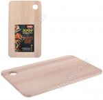 Берёза Доска разделочная, прямоугольная 18х31см,толщина 0,8см,отверстие для подвешивания (40)