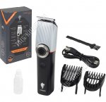 Машинка д/стрижки (аккум) 3Вт,2насад,2ск,керам.лезвия,LED дисплей,функц. блокир,в комп-те USB шнур,щеточ,масло,сталь (24) 