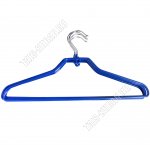 Вешалка (металл) синий Н-р 5шт L42см, прорезин.покрытие (20)