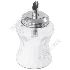 Сахарница-дозатор 200мл,стекло+нержавеющая сталь,подарочная упаковка (12) 