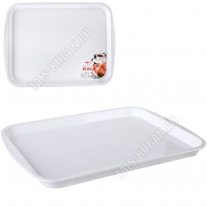 Поднос прям (47х35см) белый 